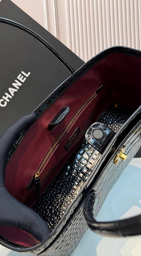 Кожаная сумка Chanel Shopping Tote premium 35x19x12 см