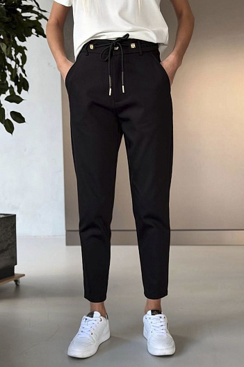 Женские брюки чёрного цвета Loewe premium   