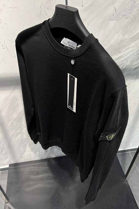Свитшот чёрного цвета Stone Island compass-patch