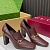 Женские кожаные лоферы на каблуке Gucci Signora Pump premium