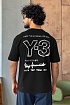 Мужская чёрная футболка Y-3 Yohji Yamamoto