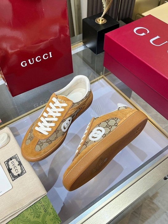 Женские кроссовки Gucci GG 75 Premium - Brown