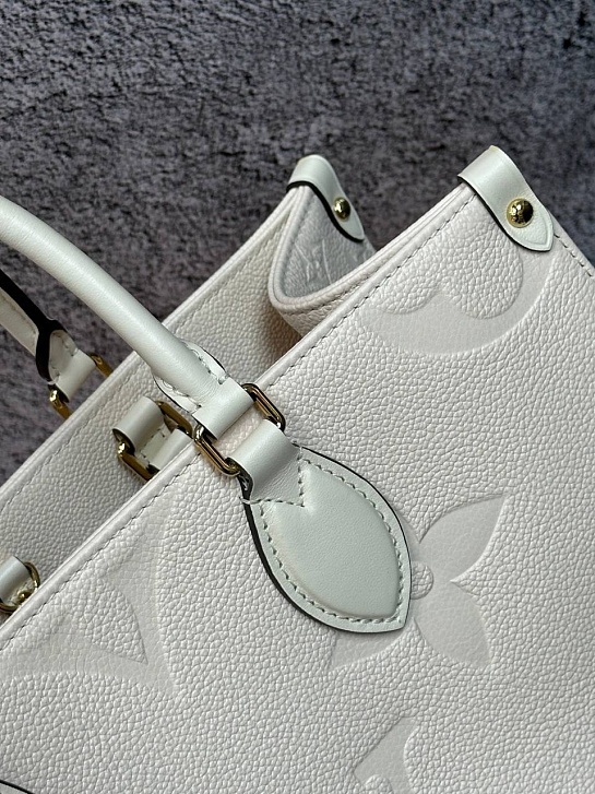 Женская кожаная сумка Louis Vuitton Onthego MM Premium 35x27x14 см