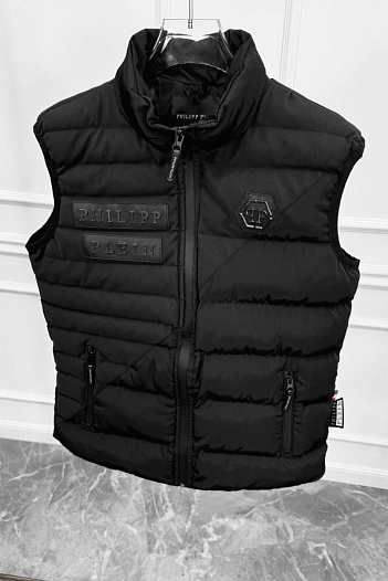 Мужской чёрный жилет Philipp Plein   