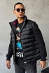Жилет чёрного цвета Gucci GG monogram-pattern