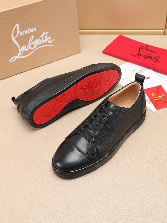 Кожаные кроссовки Christian Louboutin Louis Junior
