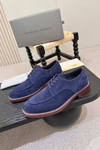 Замшевые ботинки Brunello Cucinelli derby - Blue   