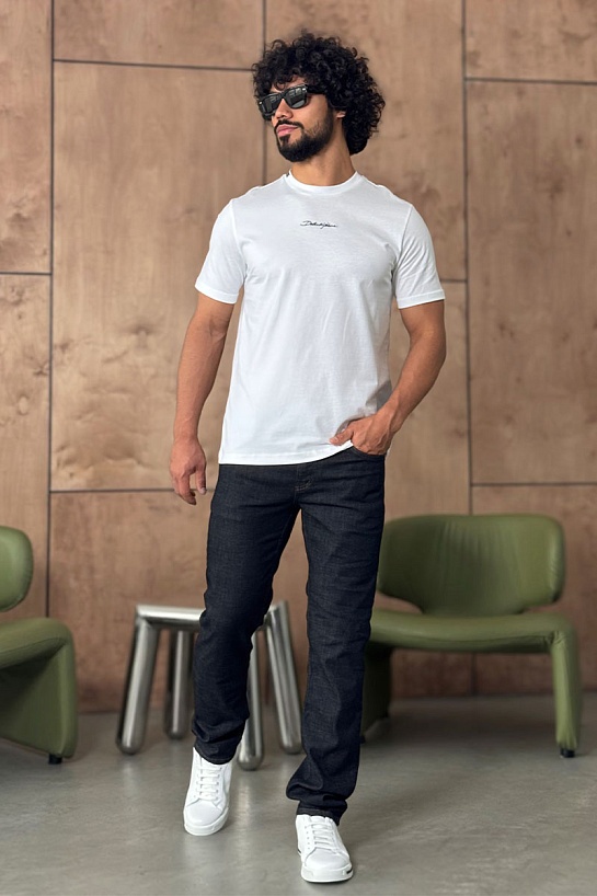 Мужские тёмно-синие джинсы Tom Ford regular fit