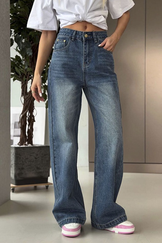 Женские синие джинсы Loewe premium