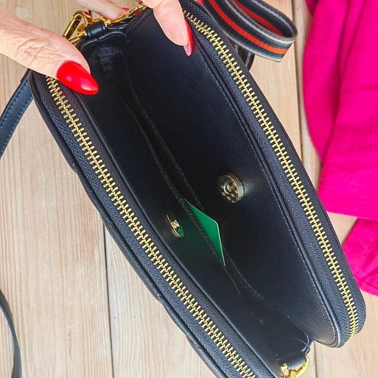 Кожаная сумка Prada Spectrum 23x16 см - Black