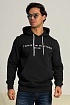 Мужское чёрное худи Tommy Hilfiger