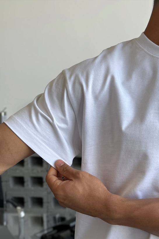 Мужская белая футболка Dior x Lewis Hamilton