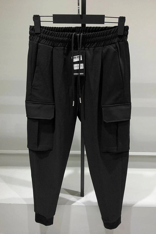 Мужские чёрные джоггеры Dsquared2 cargo