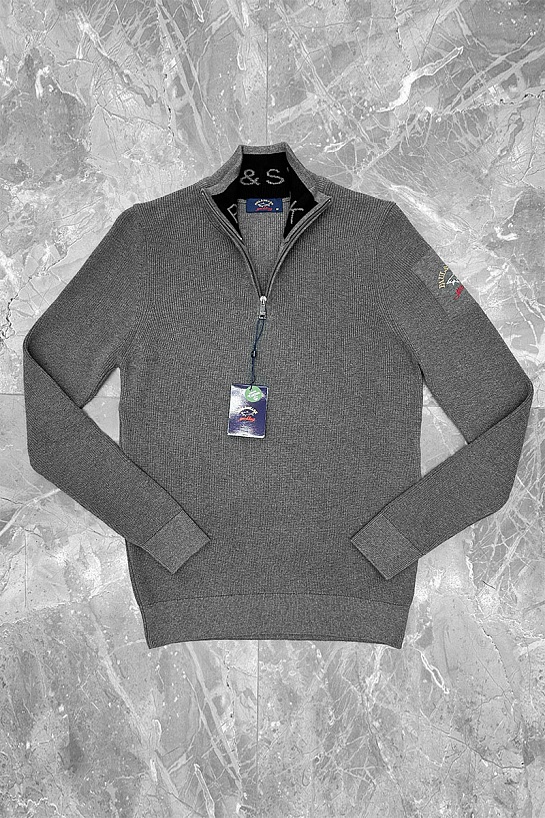 Мужской серый джемпер Paul & Shark zip-up