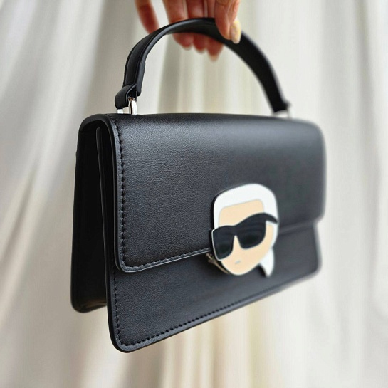 Женская сумка Karl Lagerfeld ikonik 22x15 см - Black