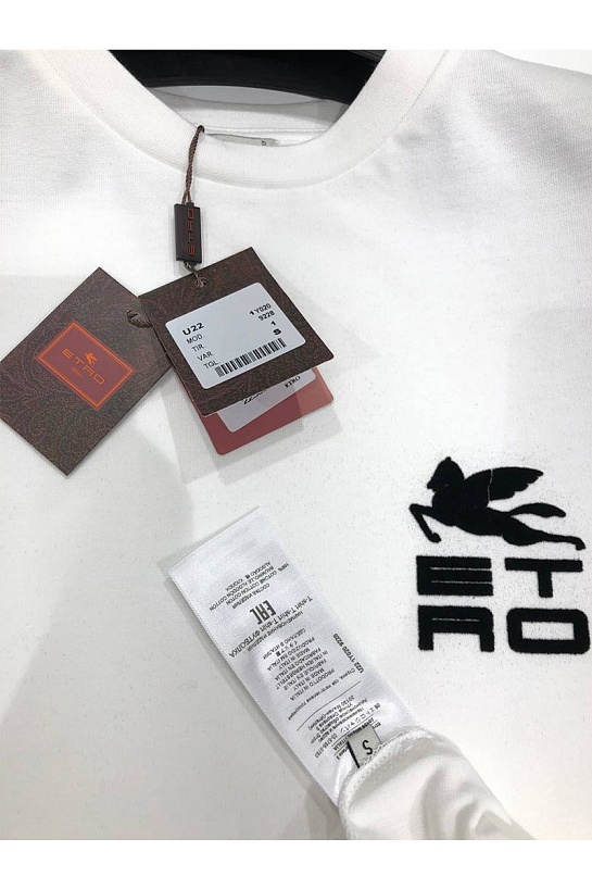 Футболка белого цвета Etro Pegasus