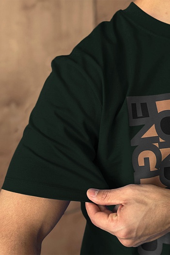 Зелёная футболка Burberry London England   