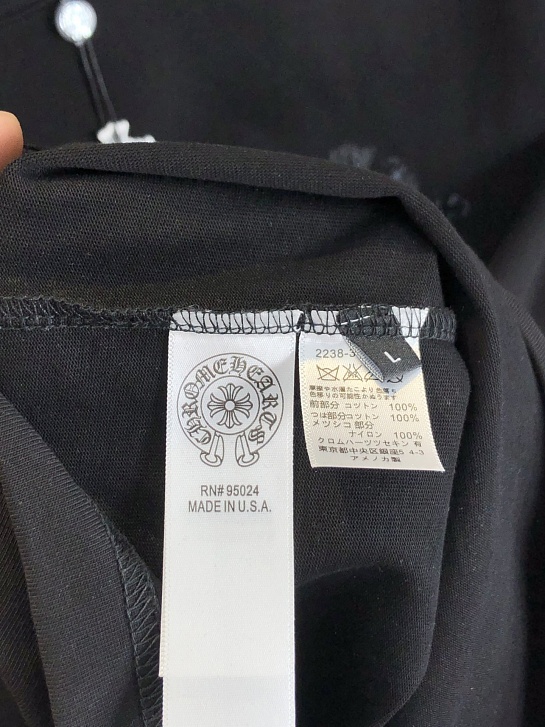 Чёрная оверсайз футболка Chrome Hearts Premium