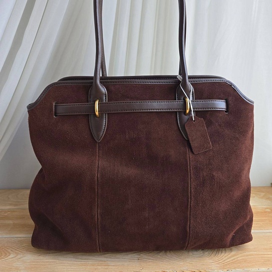 Замшевая сумка MIU MIU 43x29 см