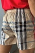 Мужские бежевые шорты Burberry London Check