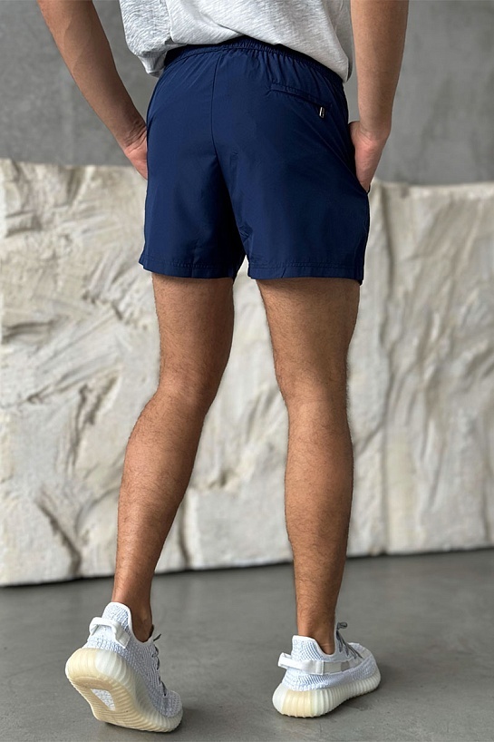 Мужские синие шорты Dolce & Gabbana logo-plaque