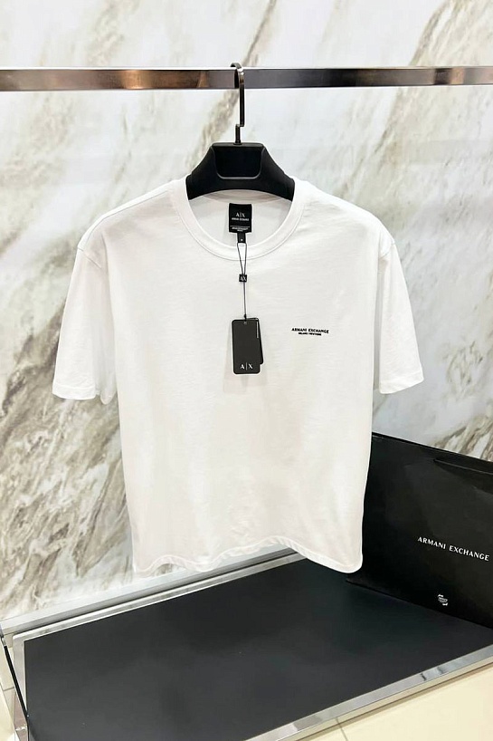 Мужская белая футболка Armani Exchange "Milano New York"