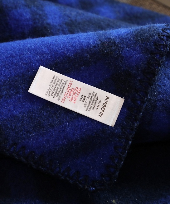 Шарф Burberry Check premium 182x30 см - Navy