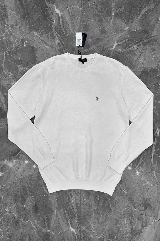 Мужской джемпер Polo Ralph Lauren pony-embroidered - White
