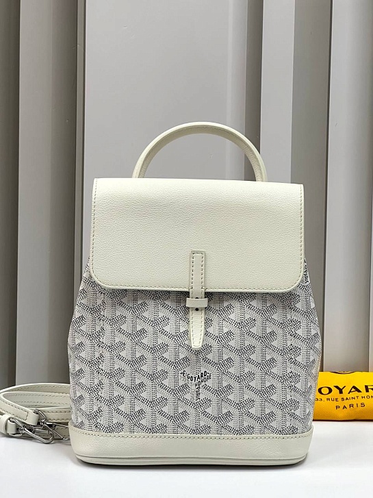 Женский рюкзак Goyard Alpin Mini Premium 23x19x9.5 см - White