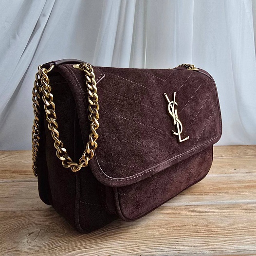 Замшевая сумка  Yves Saint Laurent 22x15 см   