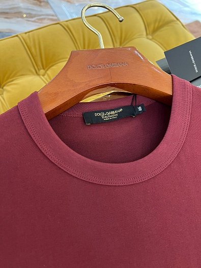 Мужская футболка Dolce & Gabbana Premium - Burgundy   
