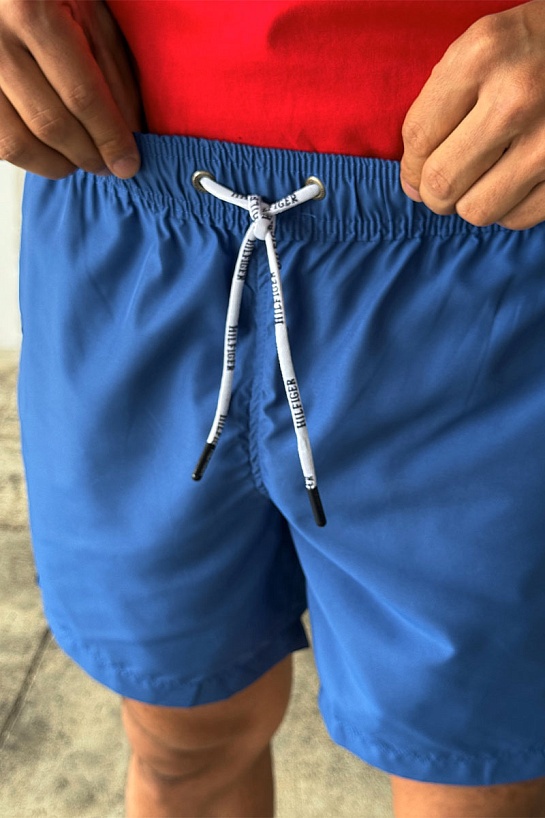 Шорты синего цвета Tommy Hilfiger taped logo