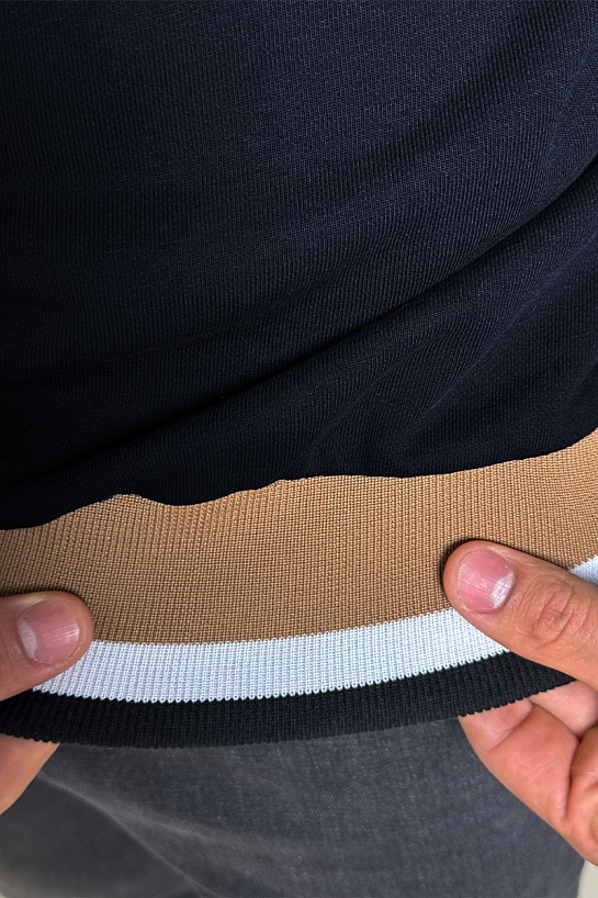 Мужской тёмно-синий джемпер Hugo Boss