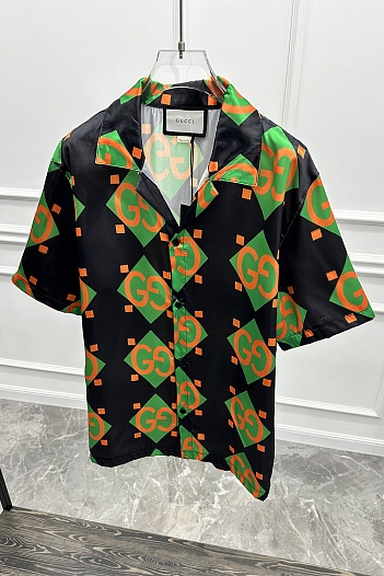 Мужская рубашка Gucci GG monogram all-over   