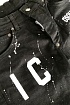 Джинсовые мужские шорты Dsquared2 "ICON" - Black