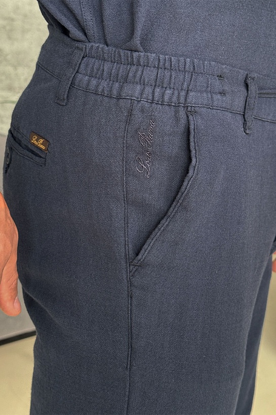 Мужской костюм Loro Piana тёмно-синего цвета