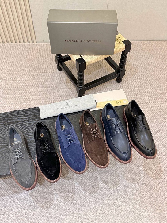 Замшевые ботинки Brunello Cucinelli derby - Brown