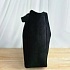 Женская чёрная замшевая сумка Yves Saint Laurent 37x29 см