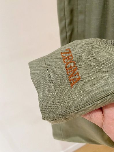 Шорты цвета хаки Zegna premium   