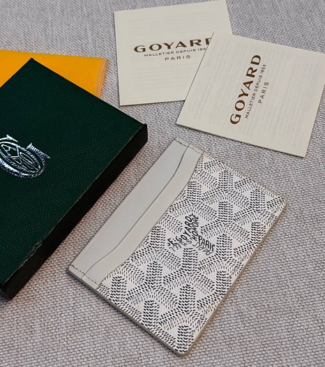 Кожаный кардхолдер Goyard Saint Sulpice premium 10.5x7 см   