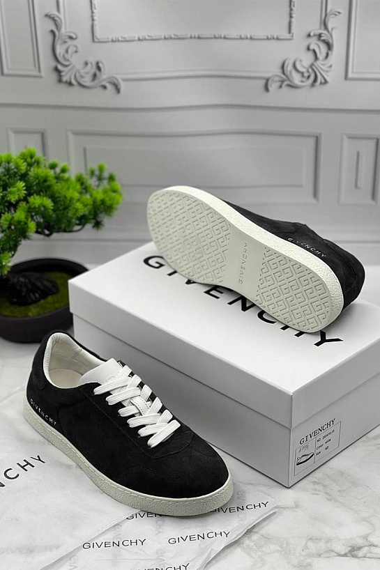 Мужские замшевые кроссовки Givenchy Town - Black