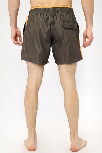 Мужские зелёные шорты Paul & Shark logo-patch   