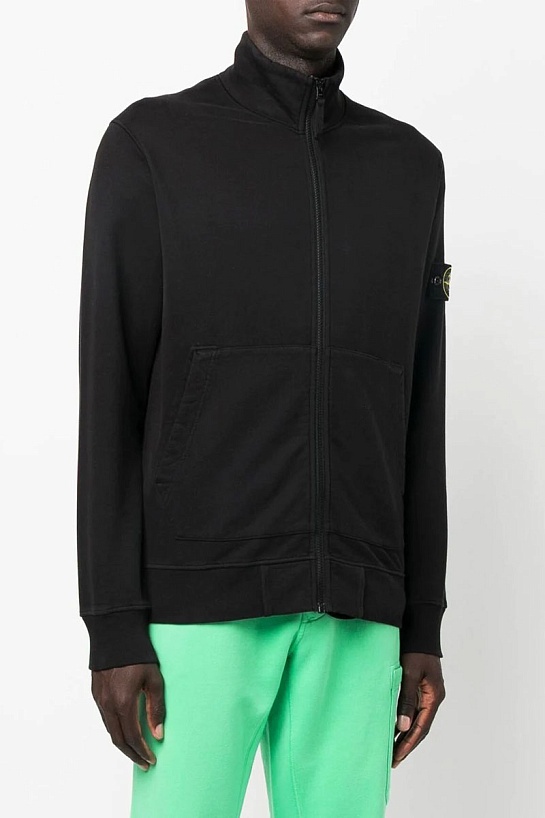Кофта чёрного цвета Stone Island Zip-Up Compass-patch