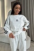 Женский костюм Adidas белого цвета