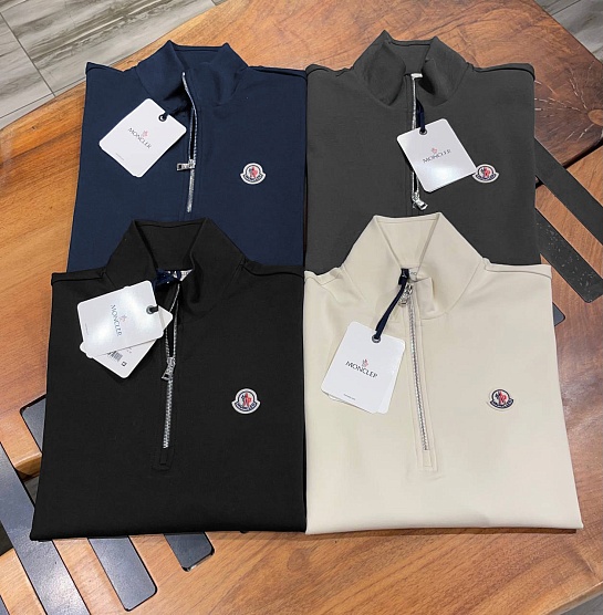 Мужской джемпер Moncler logo-patch - Grey