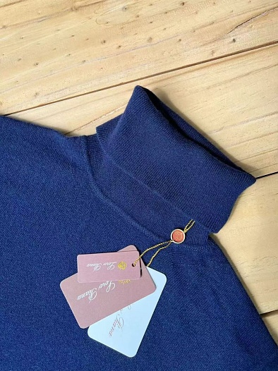 Мужская водолазка Loro Piana Premium - Dark Blue   