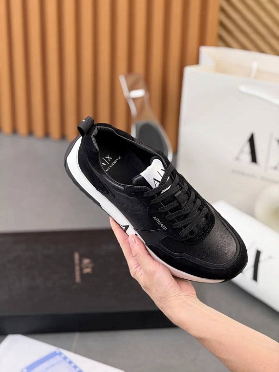 Мужские комбинированные кроссовки Armani Exchange