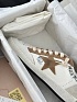 Женские кожаные кроссовки Golden Goose Ball Star Premium - Beige / White