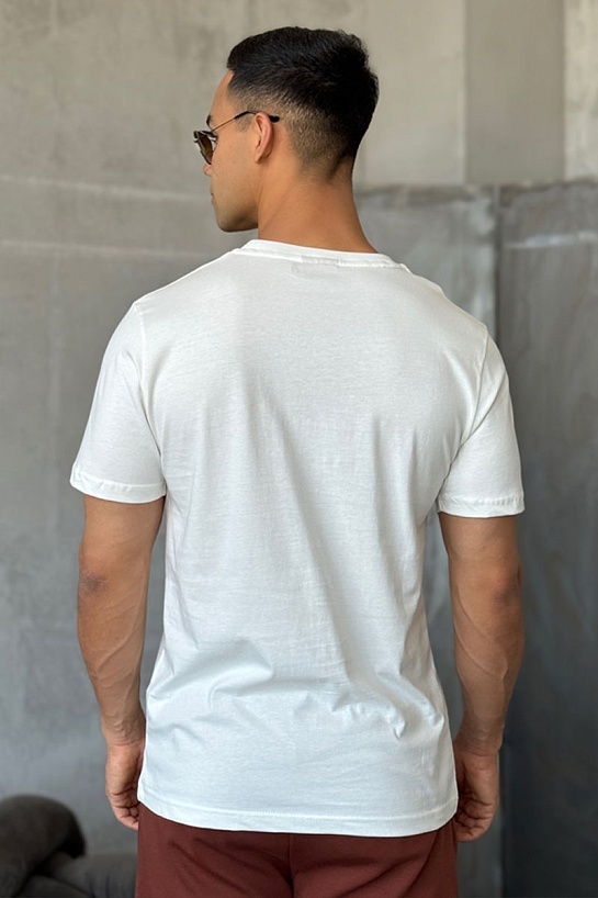 Мужская белая футболка Hugo Boss