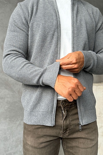 Мужская кофта Paul & Shark zip-up - Grey   